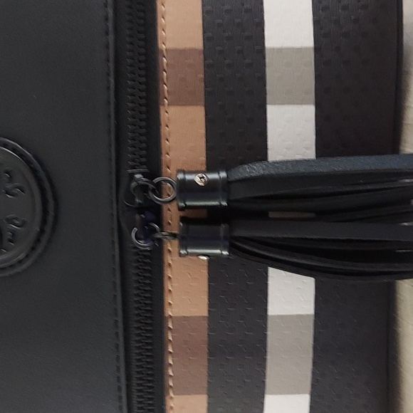 Le Bag Los Angeles Dome Crossbody Plaid Shoulder Vegan Bag Nwt - Picture 7 of 15